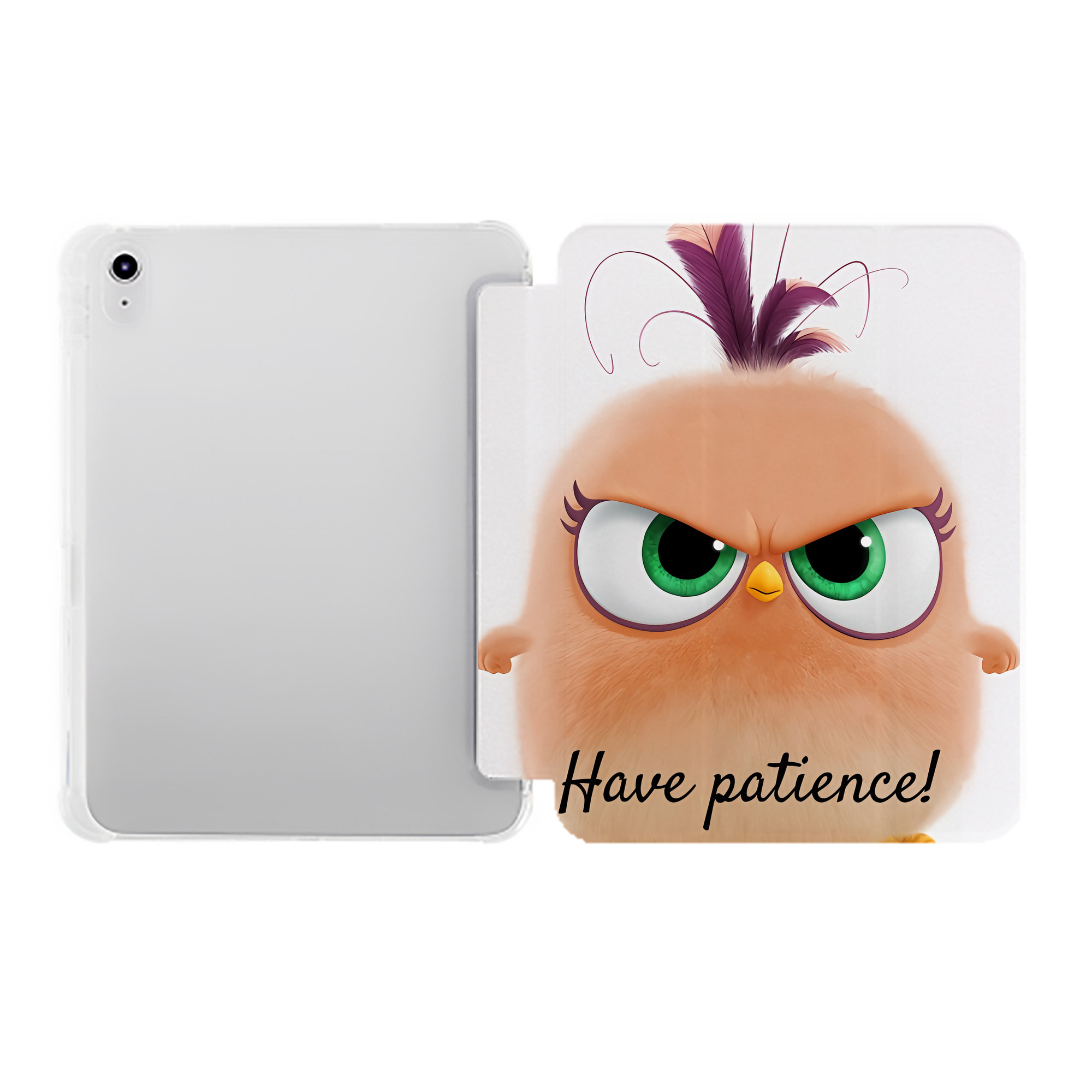 （画像用） Angry Birds アングリーバード IPad ケース ペン収納付き 三つ折りスタンド PUレザー×シリコン 対応機種9.5/10.5/10.9インチ